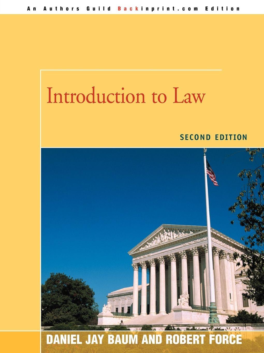 Vorderes Coverbild Introduction to Law