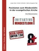 Vorderes Coverbild Positionen zum Mindestlohn in der evangelischen Kirche