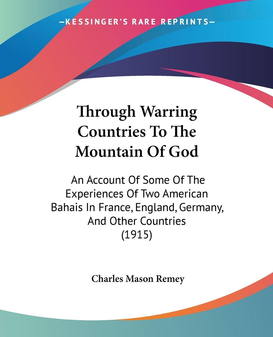 Vorderes Coverbild Through Warring Countries To The Mountain Of God