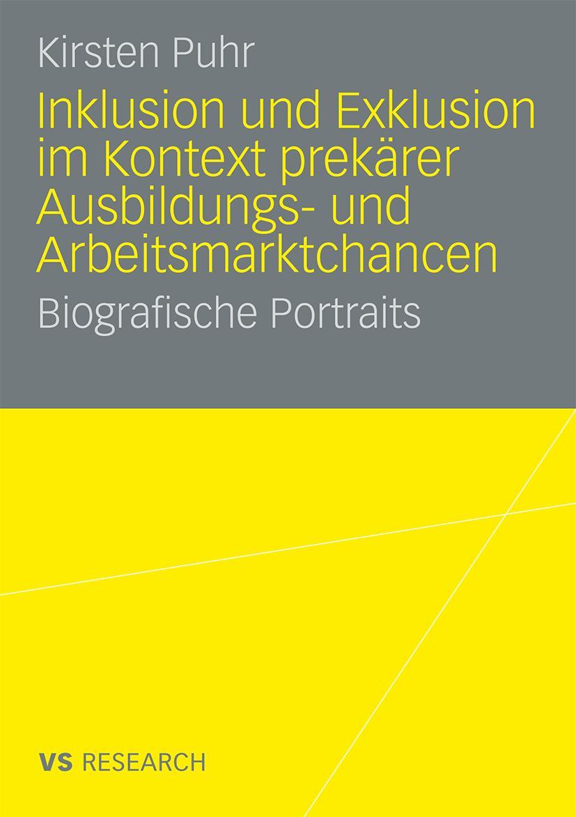 Vorderes Coverbild Inklusion und Exklusion im Kontext prekärer Ausbildungs- und Arbeitsmarktchancen