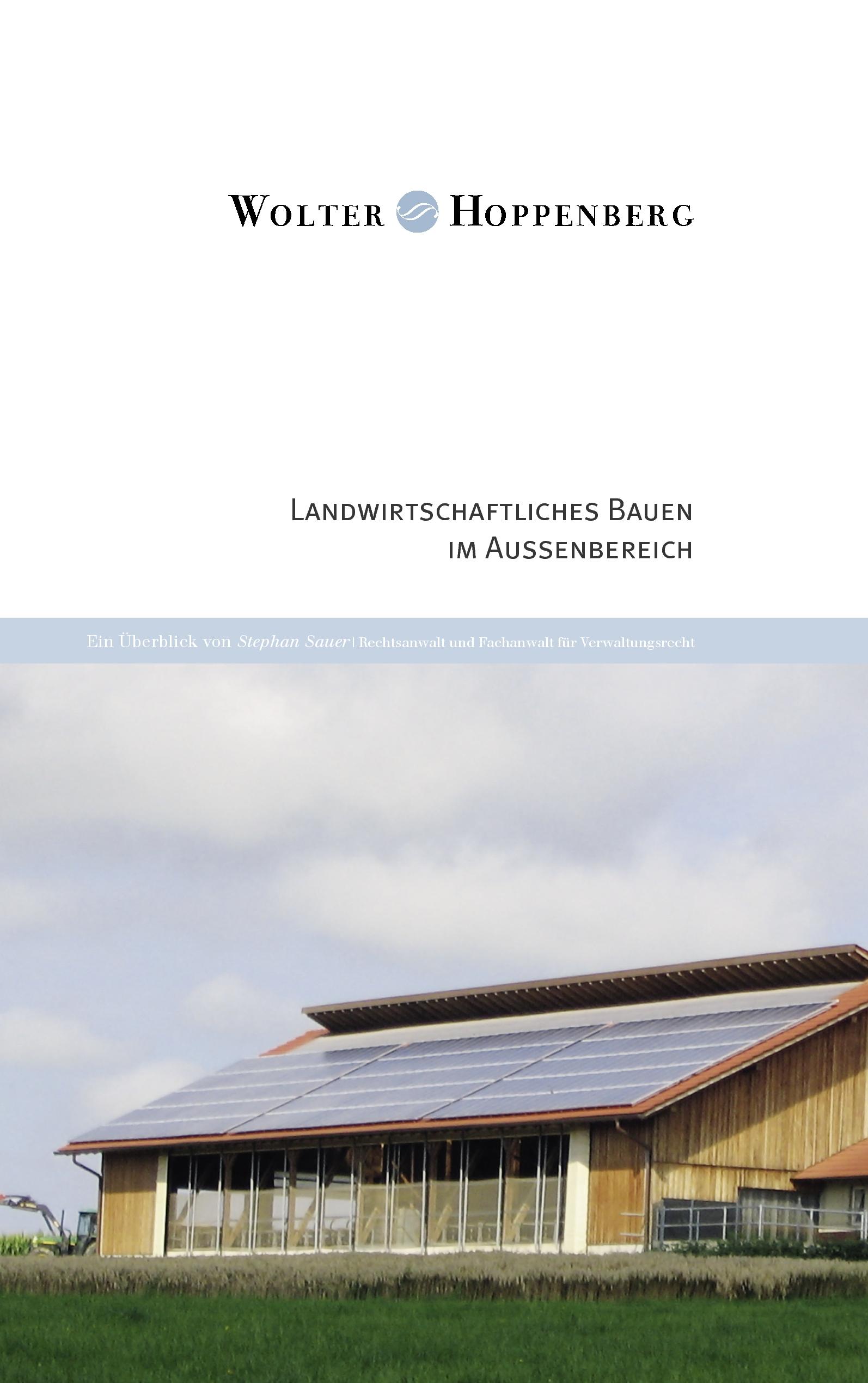 Vorderes Coverbild Landwirtschaftliches Bauen im Außenbereich