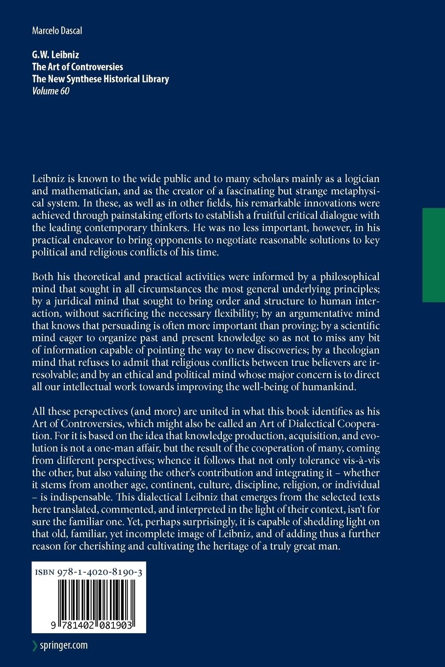 Rückseitencover Gottfried Wilhelm Leibniz