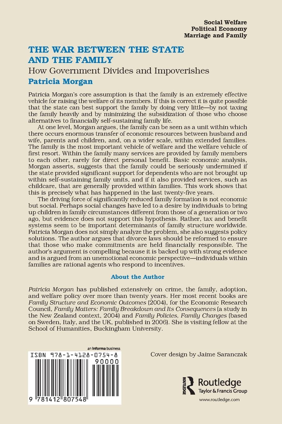 Rückseitencover The War Between the State and the Family