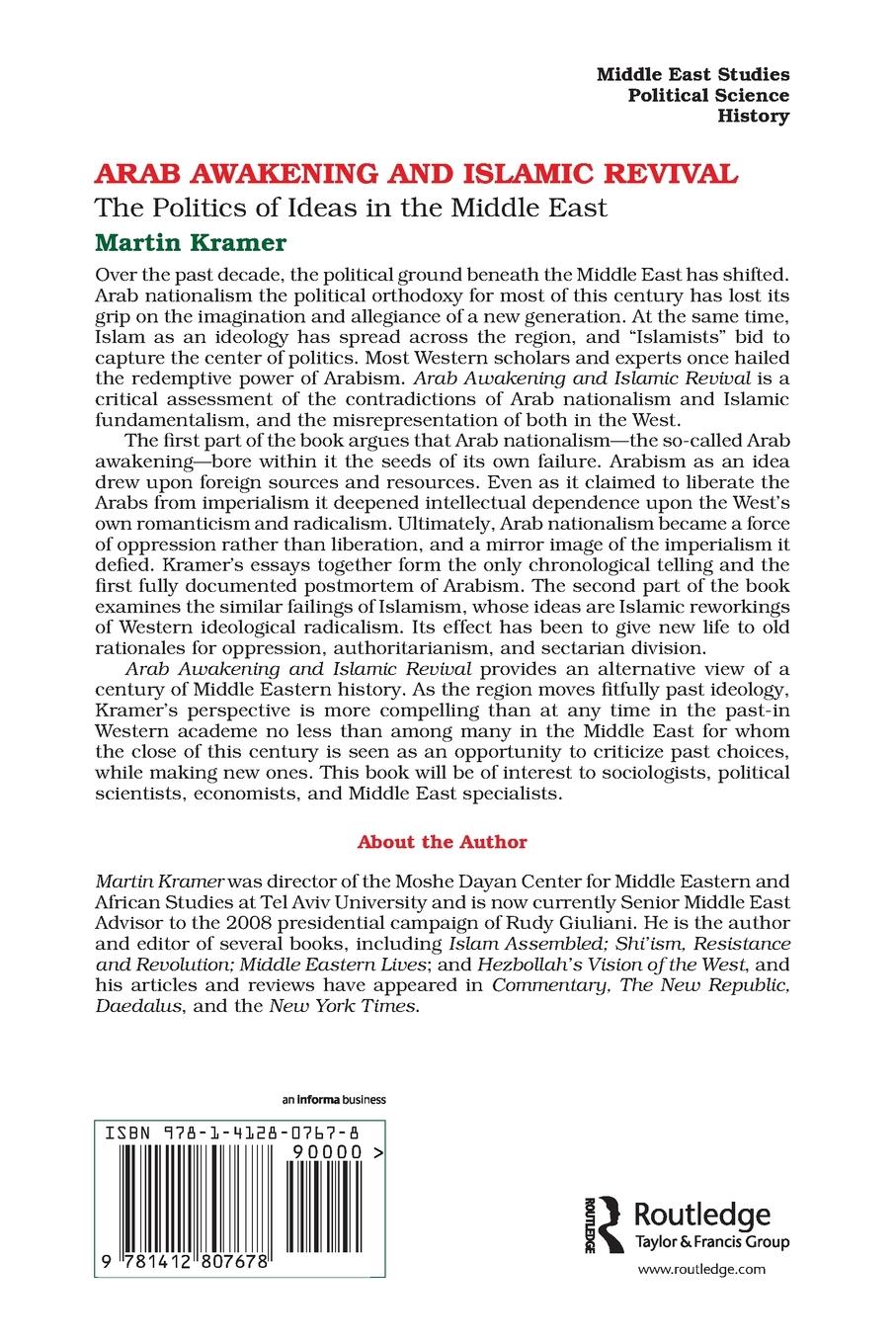 Rückseitencover Arab Awakening and Islamic Revival