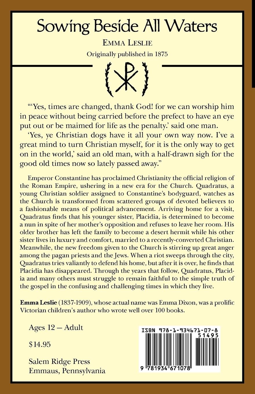 Rückseitencover Sowing Beside All Waters