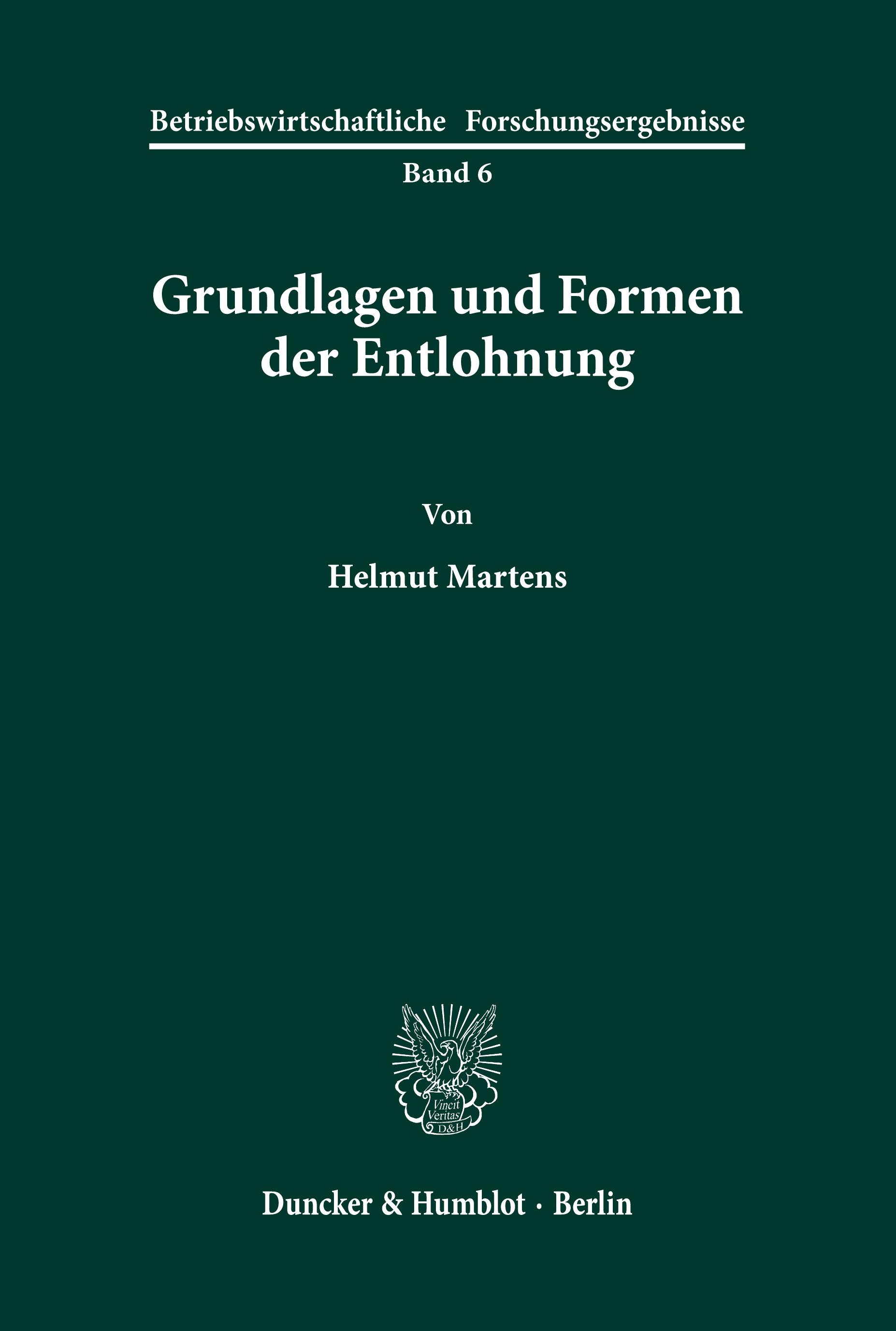 Vorderes Coverbild Grundlagen und Formen der Entlohnung.