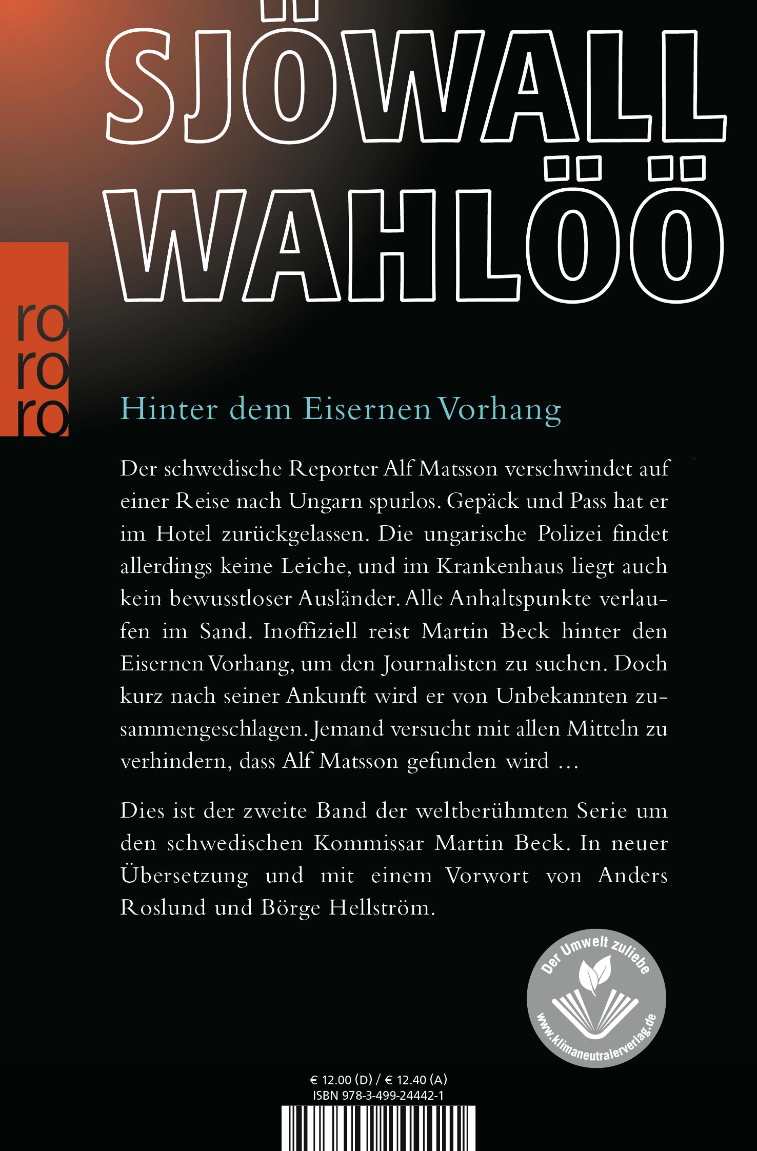 Rückseitencover Der Mann, der sich in Luft auflöste
