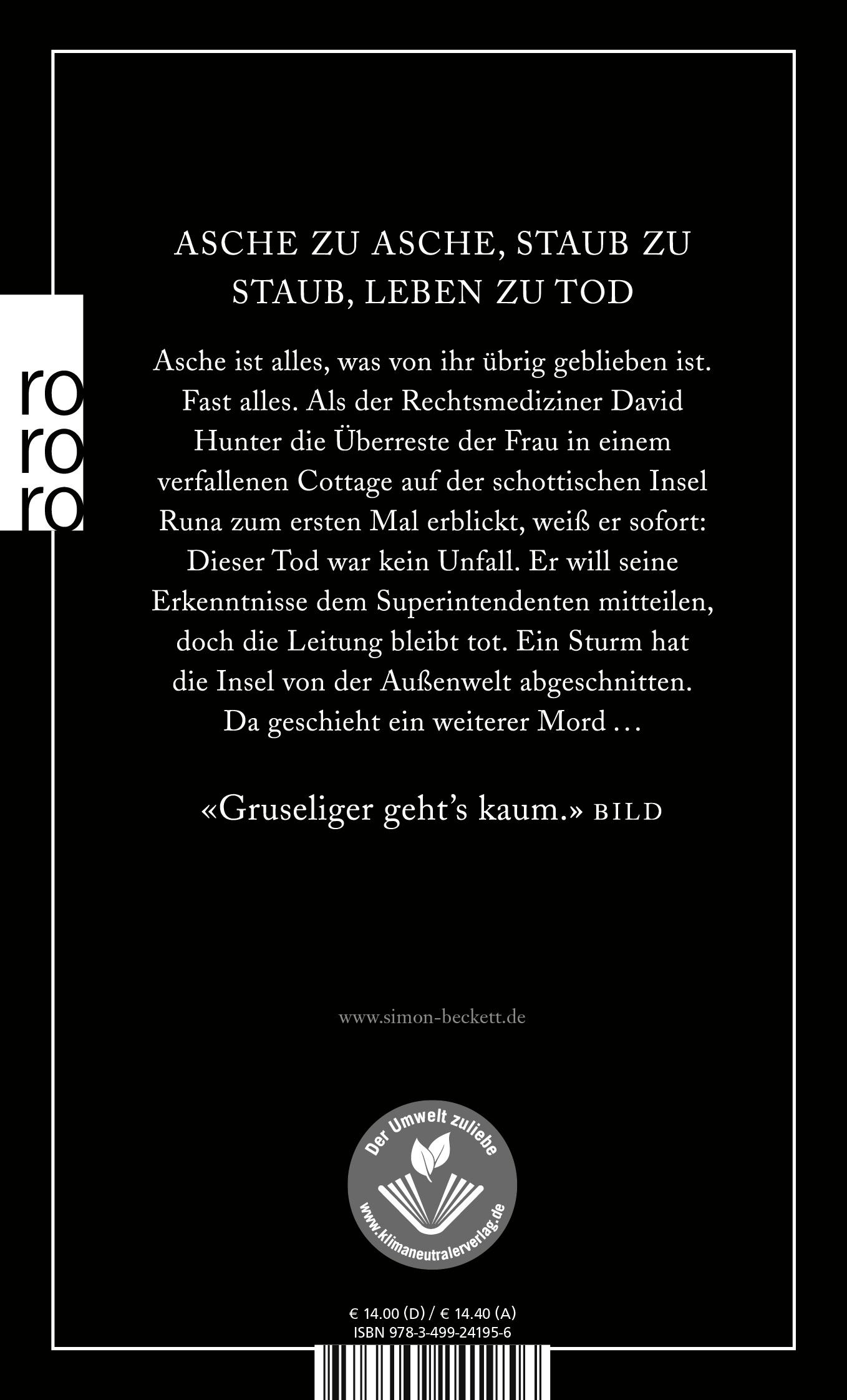 Rückseitencover Kalte Asche