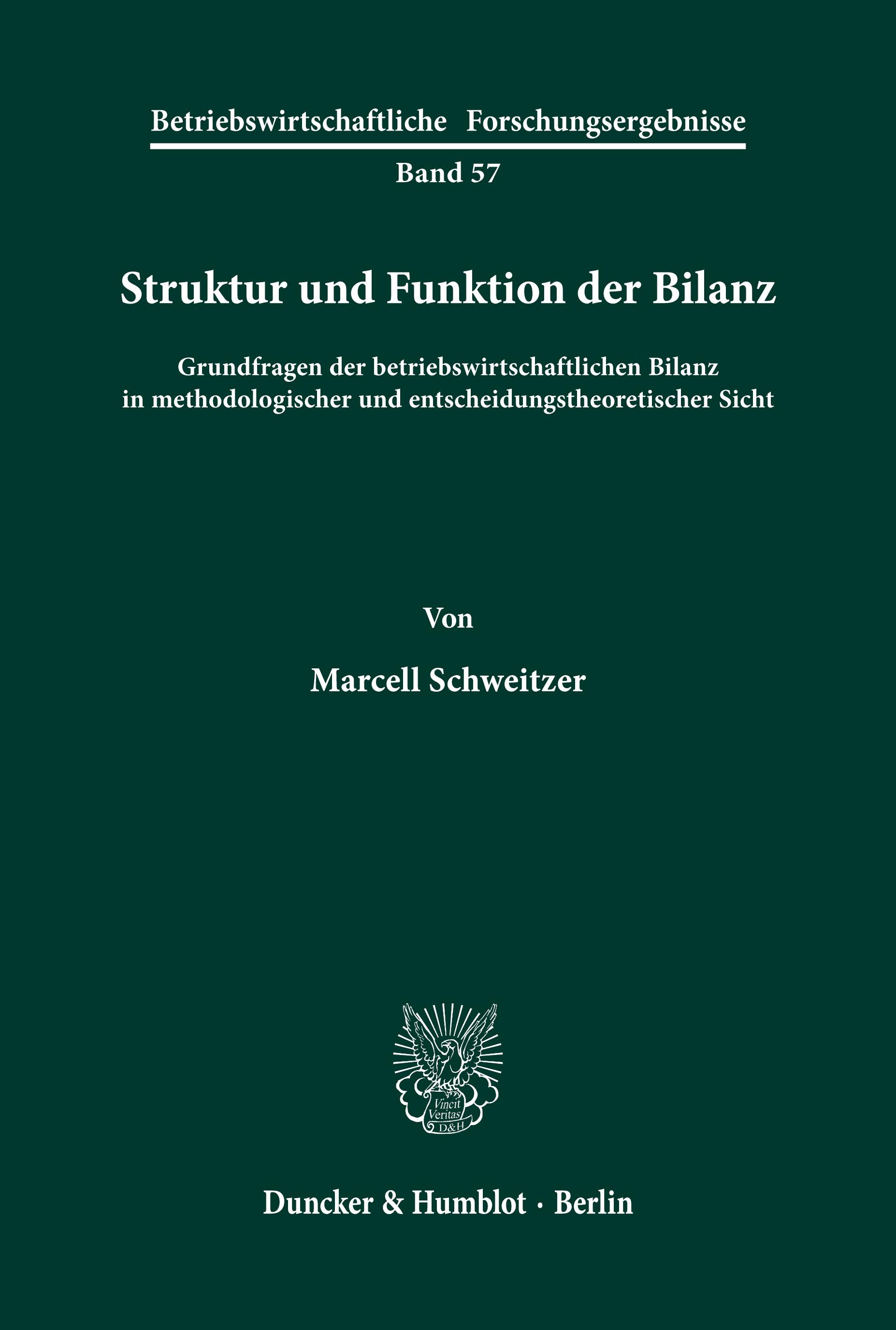 Vorderes Coverbild Struktur und Funktion der Bilanz.