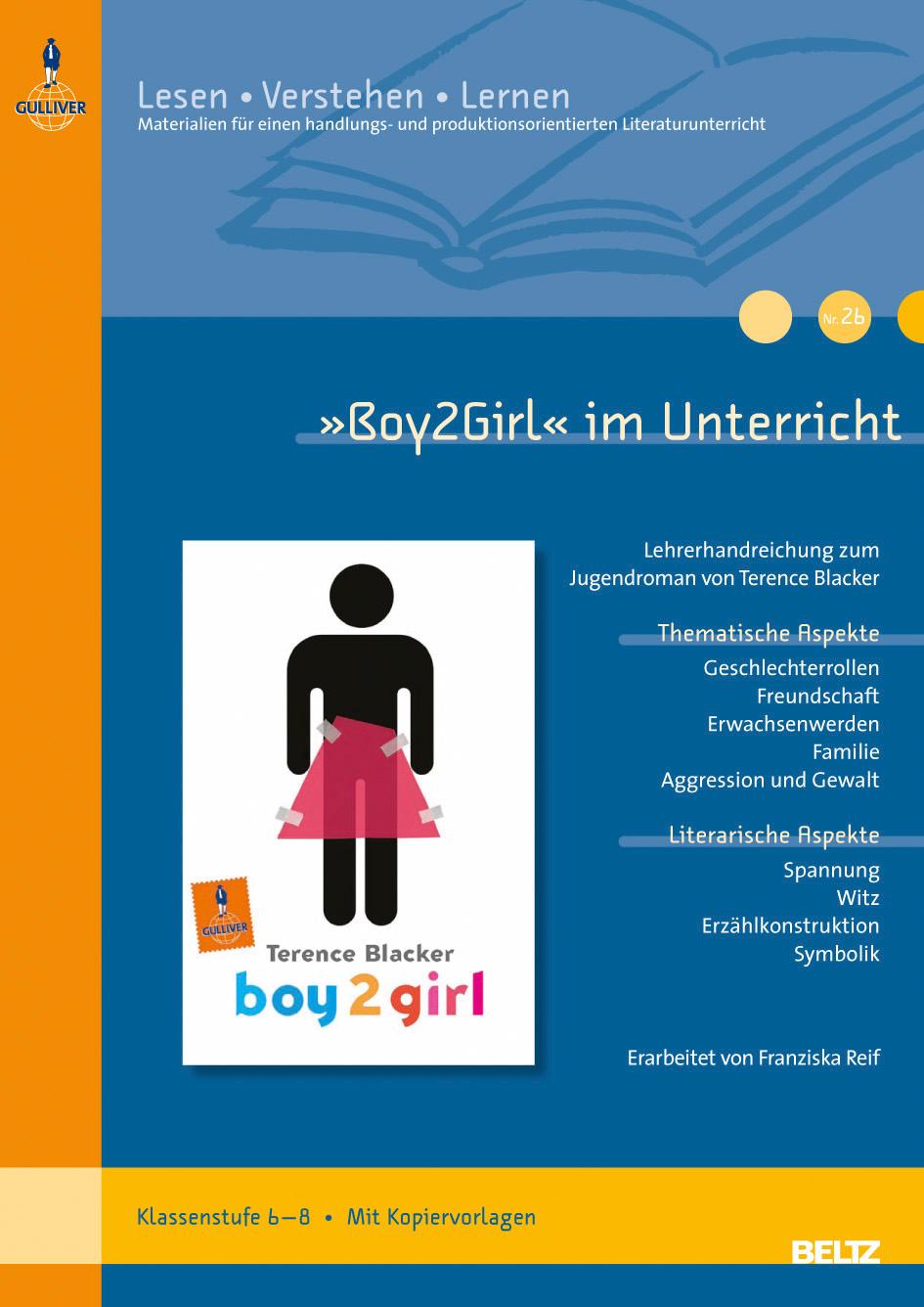 Vorderes Coverbild »Boy2Girl« im Unterricht