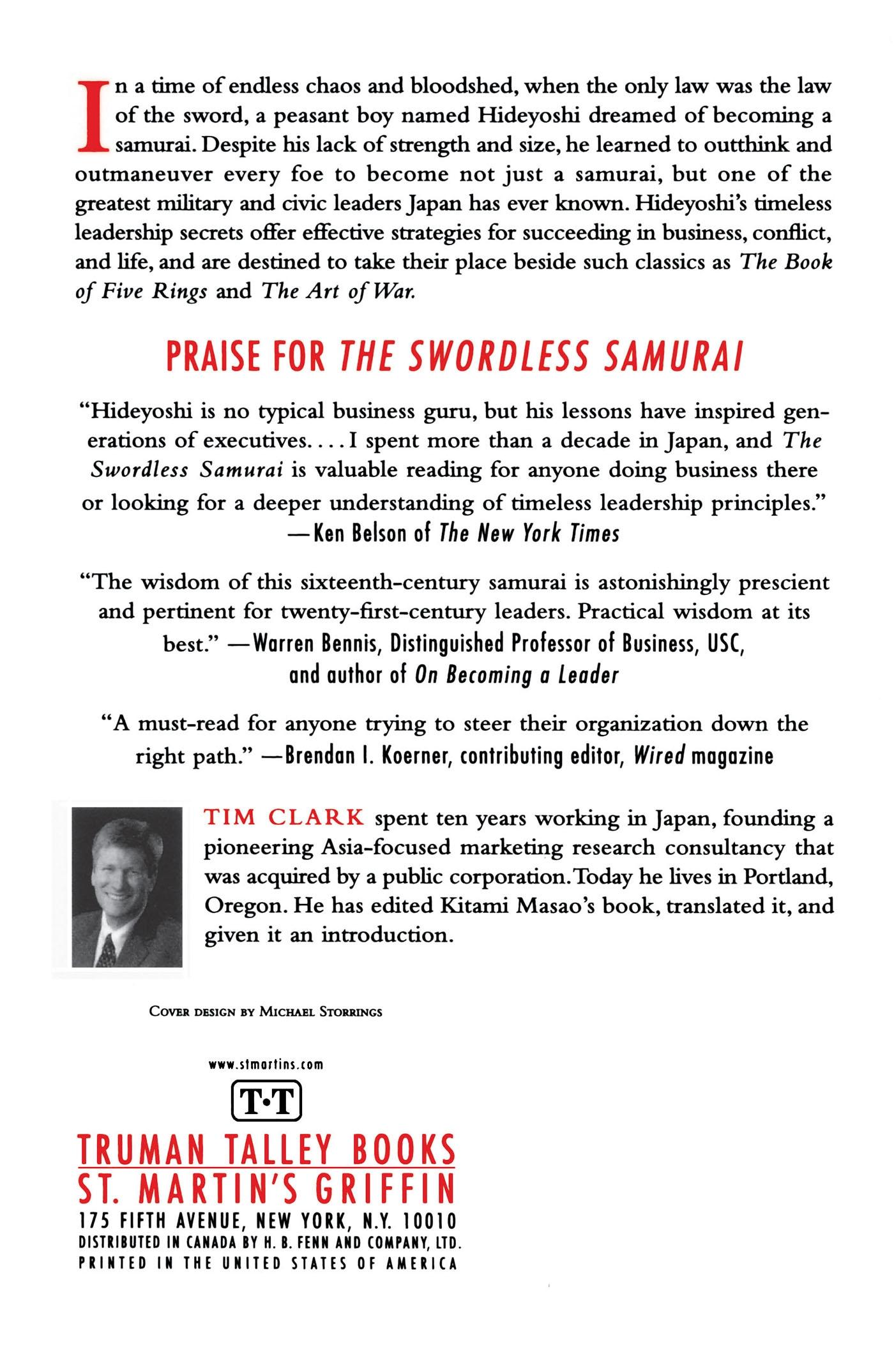 Rückseitencover The Swordless Samurai