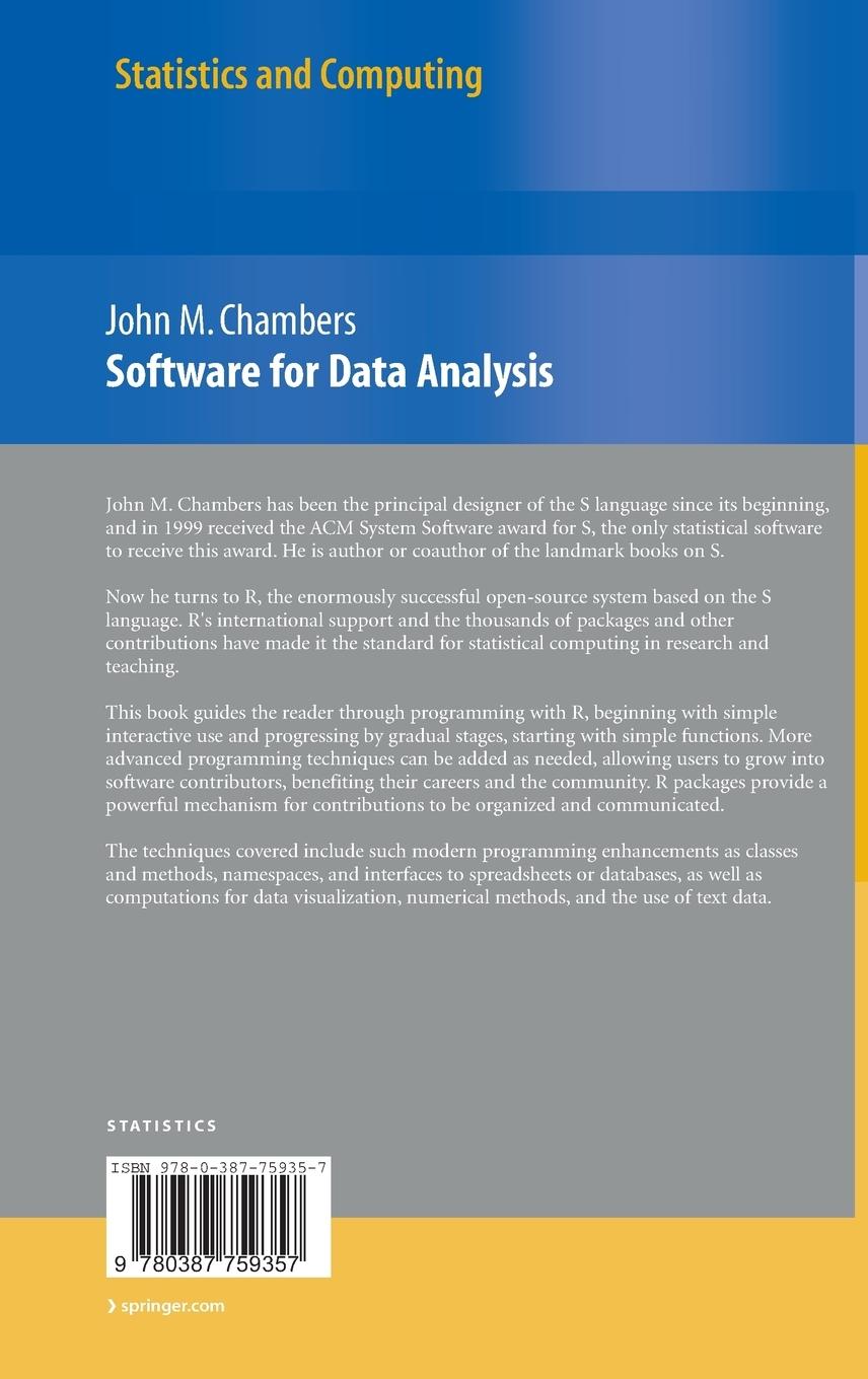 Rückseitencover Software for Data Analysis