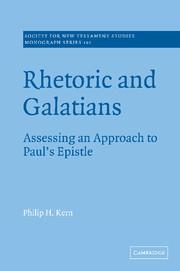 Vorderes Coverbild Rhetoric and Galatians