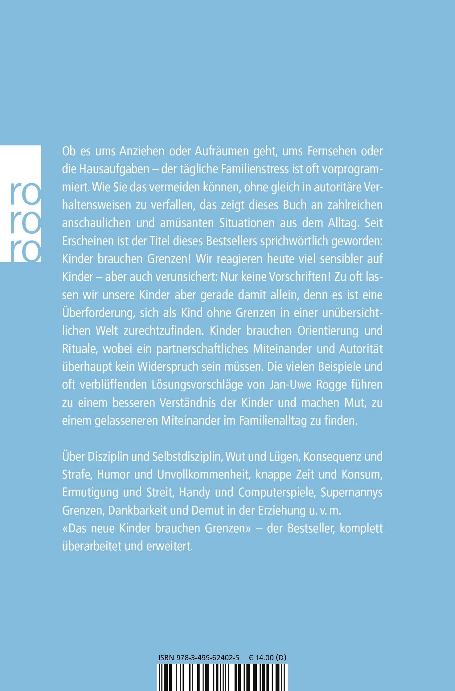 Rückseitencover Das neue Kinder brauchen Grenzen