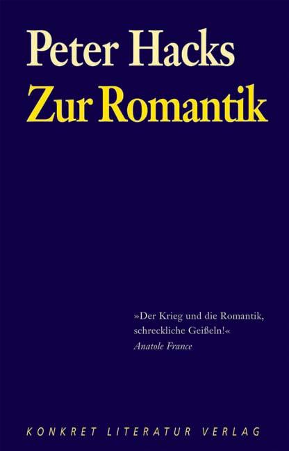 Vorderes Coverbild Zur Romantik
