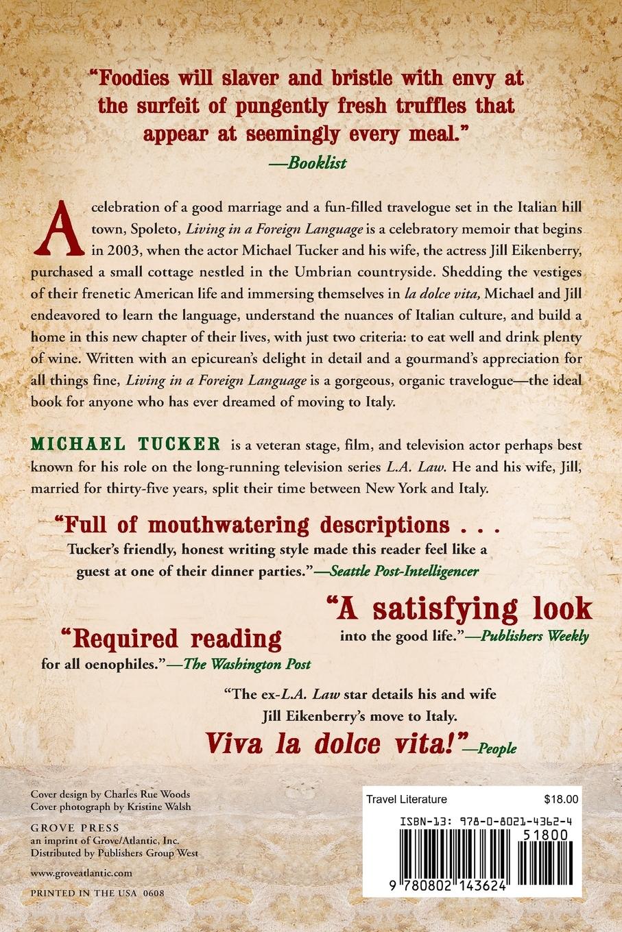 Rückseitencover Living in a Foreign Language