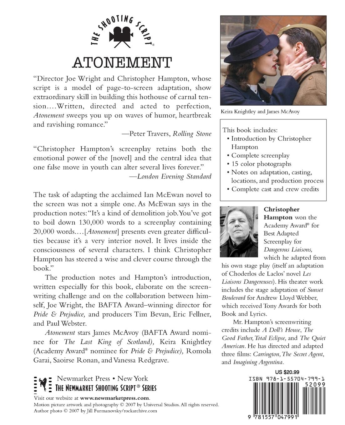 Rückseitencover Atonement