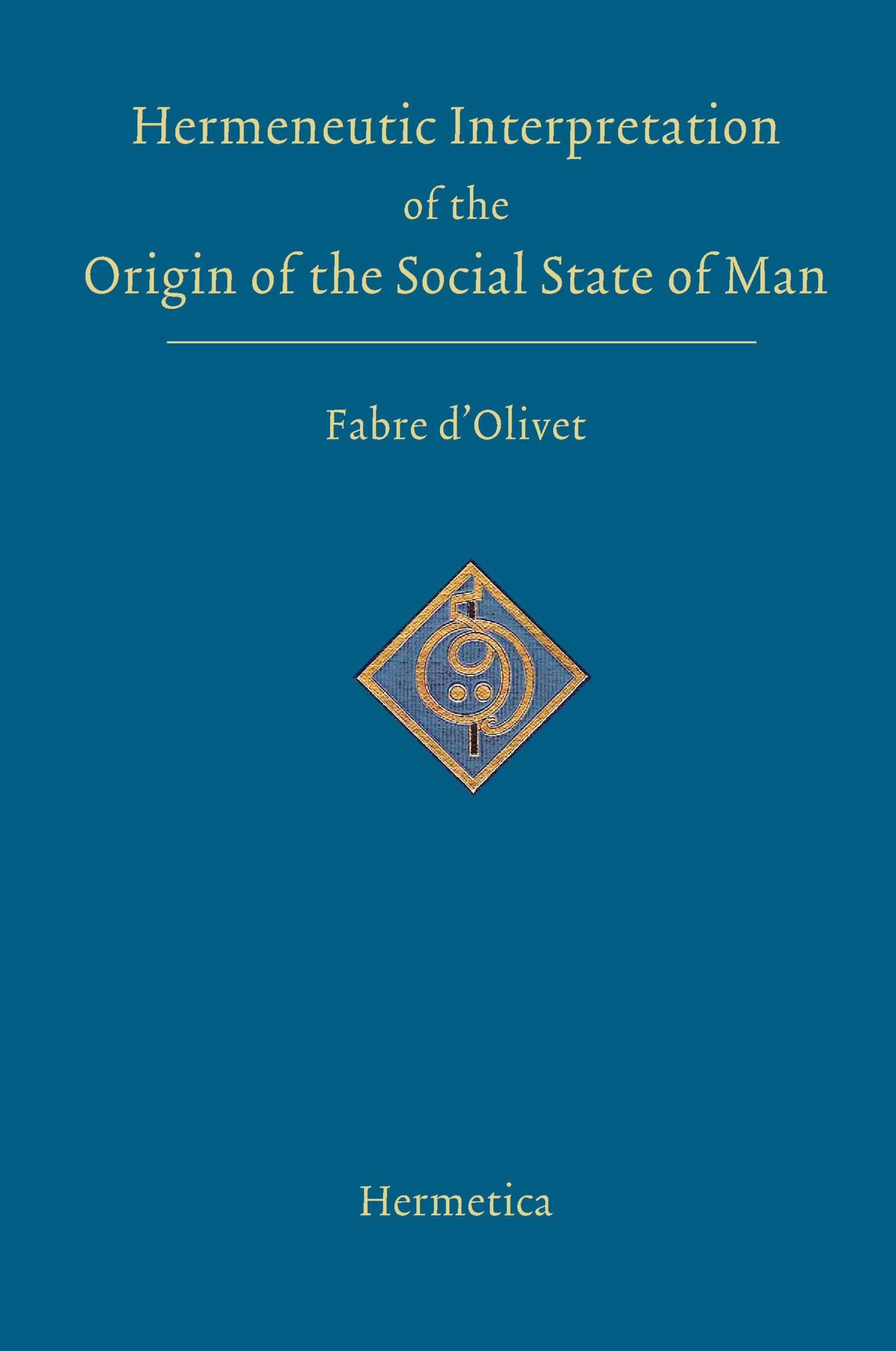 Vorderes Coverbild Hermeneutic Interpretation of the Origin of the Social State of Man