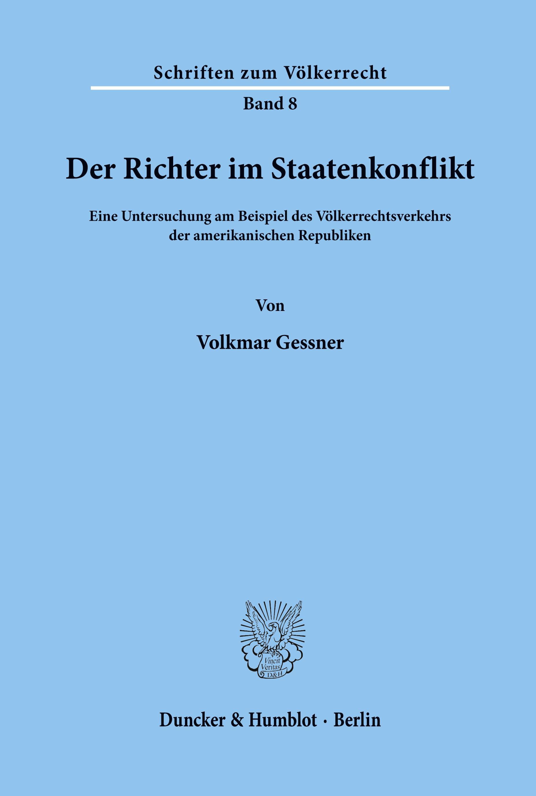 Vorderes Coverbild Der Richter im Staatenkonflikt.