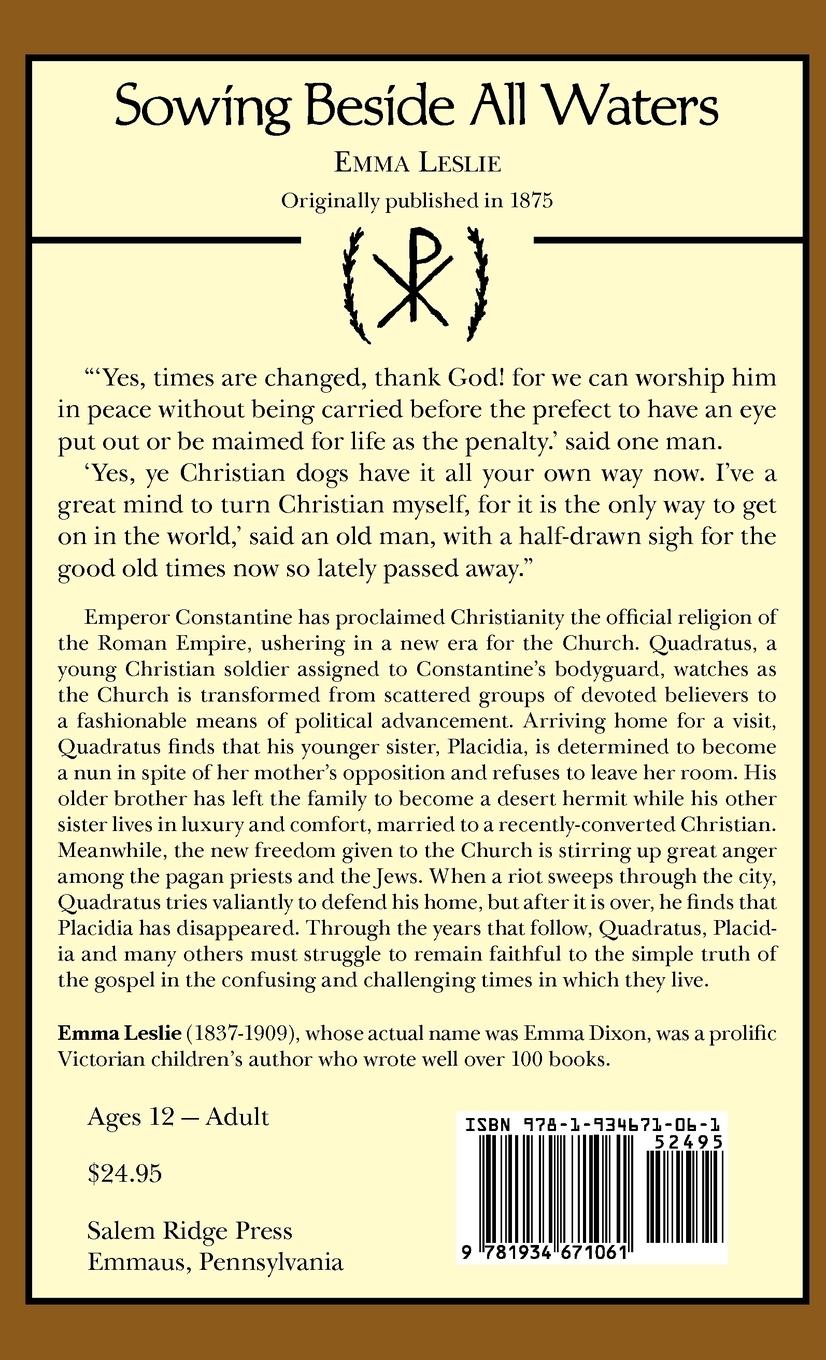 Rückseitencover Sowing Beside All Waters