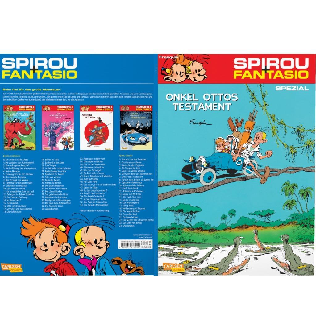 Beispielinhalt (Bild) Spirou und Fantasio Spezial 7: Onkel Ottos Testament