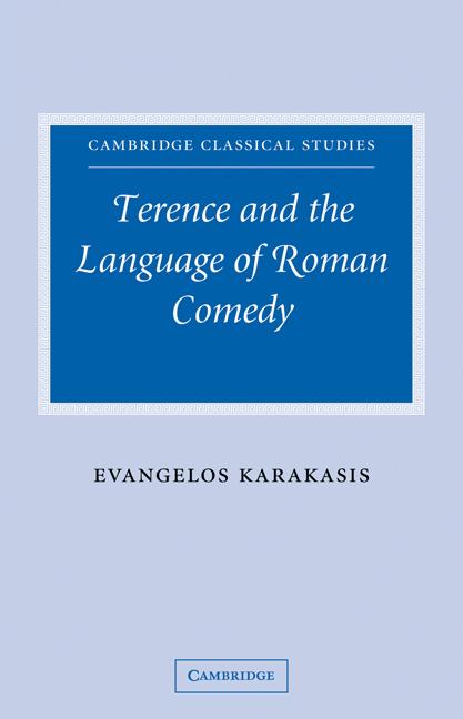 Vorderes Coverbild Terence and the Language of Roman Comedy