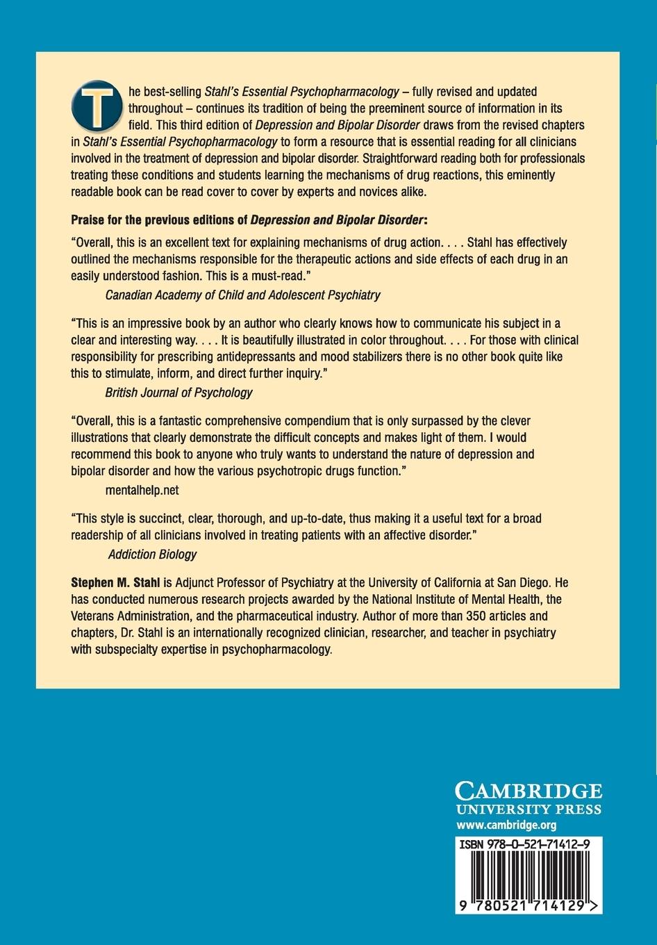 Rückseitencover Depression Bipolar Disorder 3ed