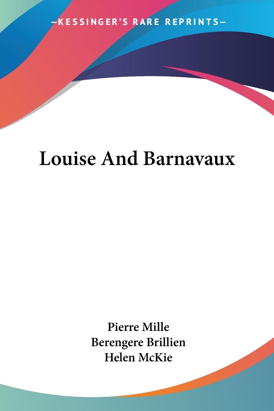 Vorderes Coverbild Louise And Barnavaux