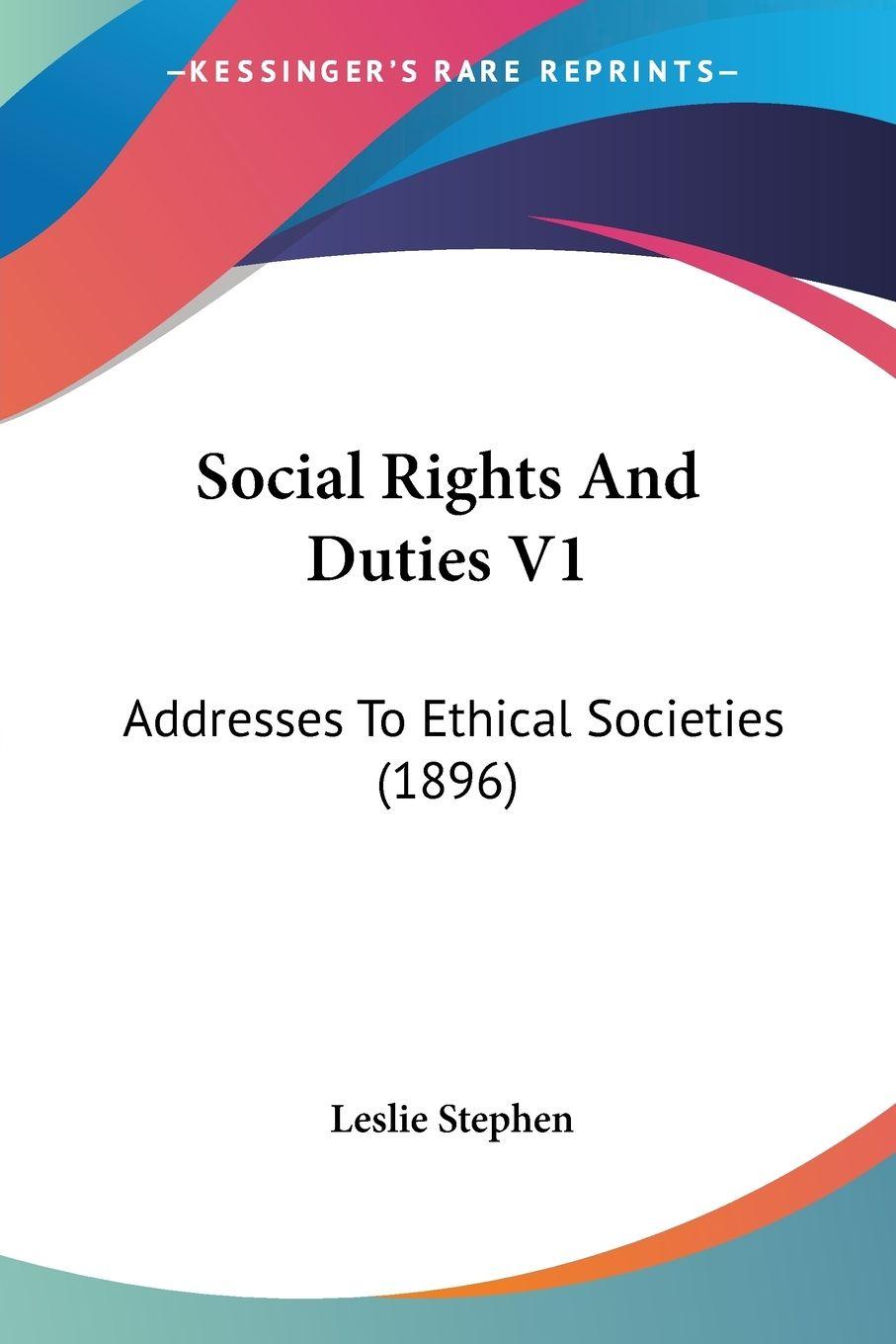 Vorderes Coverbild Social Rights And Duties V1