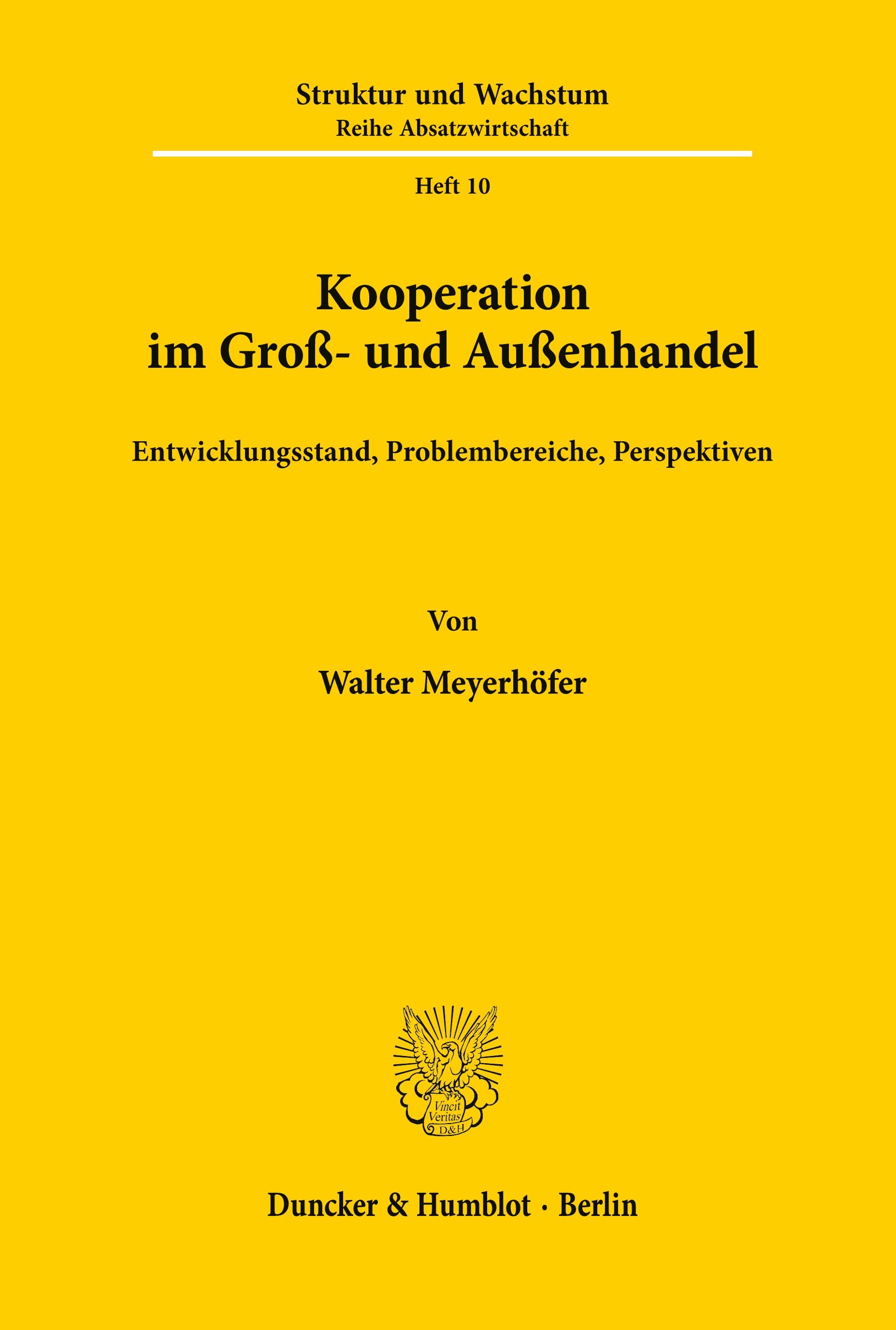 Vorderes Coverbild Kooperation im Groß- und Außenhandel.