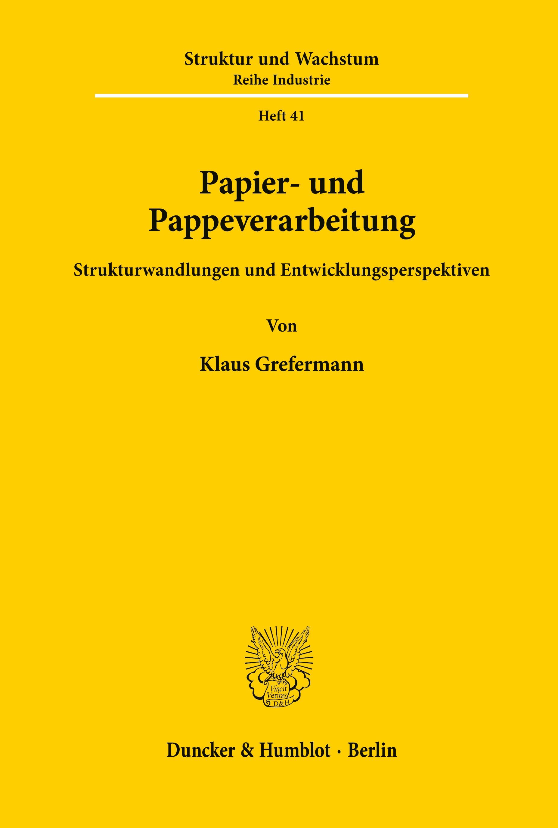 Vorderes Coverbild Papier- und Pappeverarbeitung.