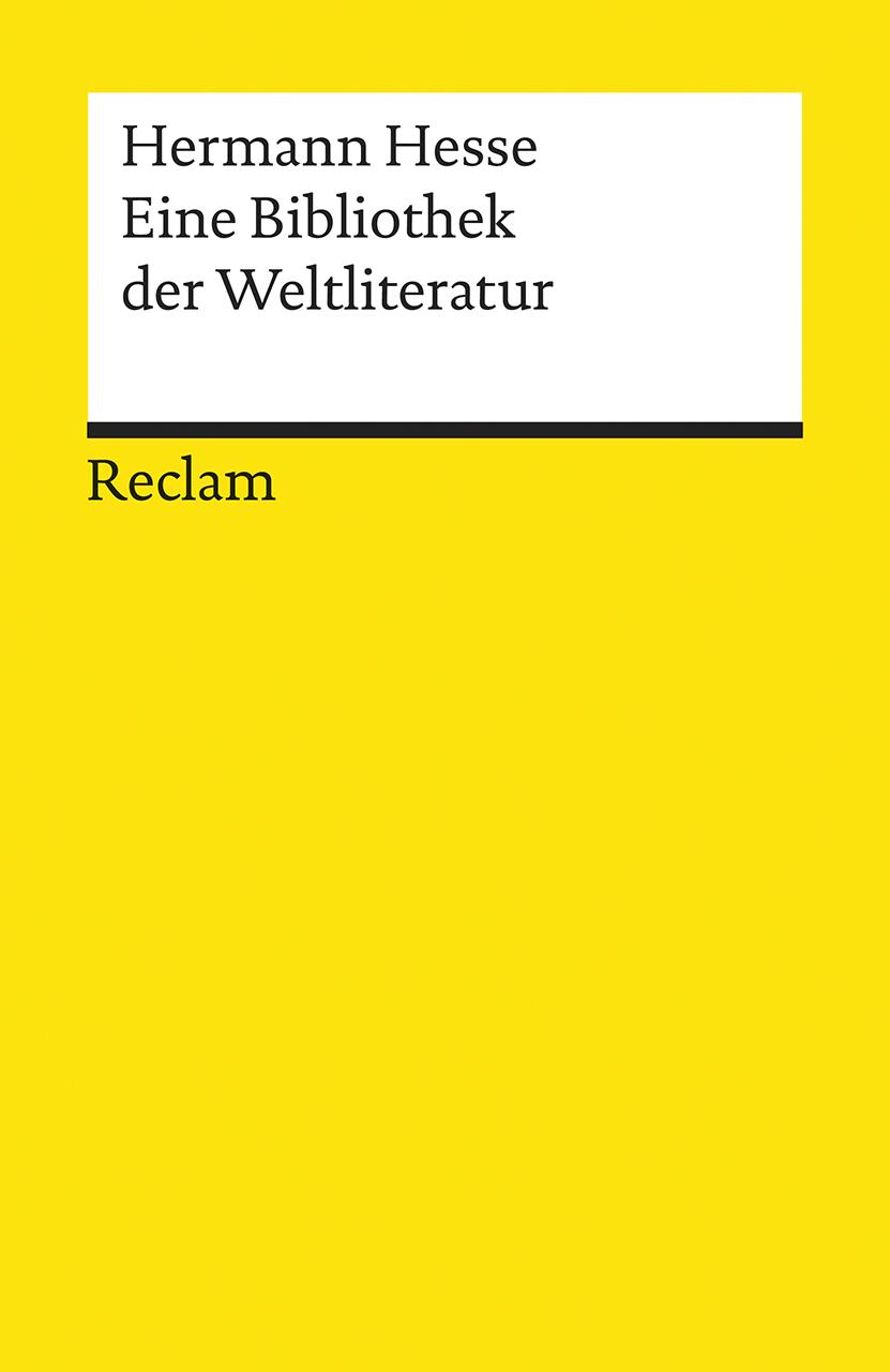 Vorderes Coverbild Eine Bibliothek der Weltliteratur