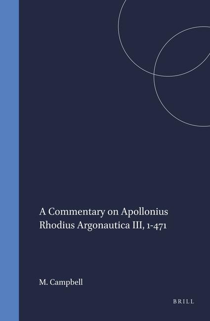 Vorderes Coverbild A Commentary on Apollonius Rhodius Argonautica III, 1-471