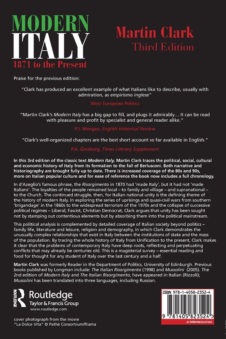 Rückseitencover Modern Italy, 1871 to the Present