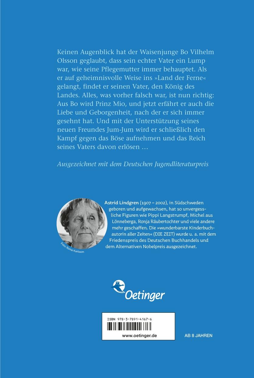 Rückseitencover Mio, mein Mio