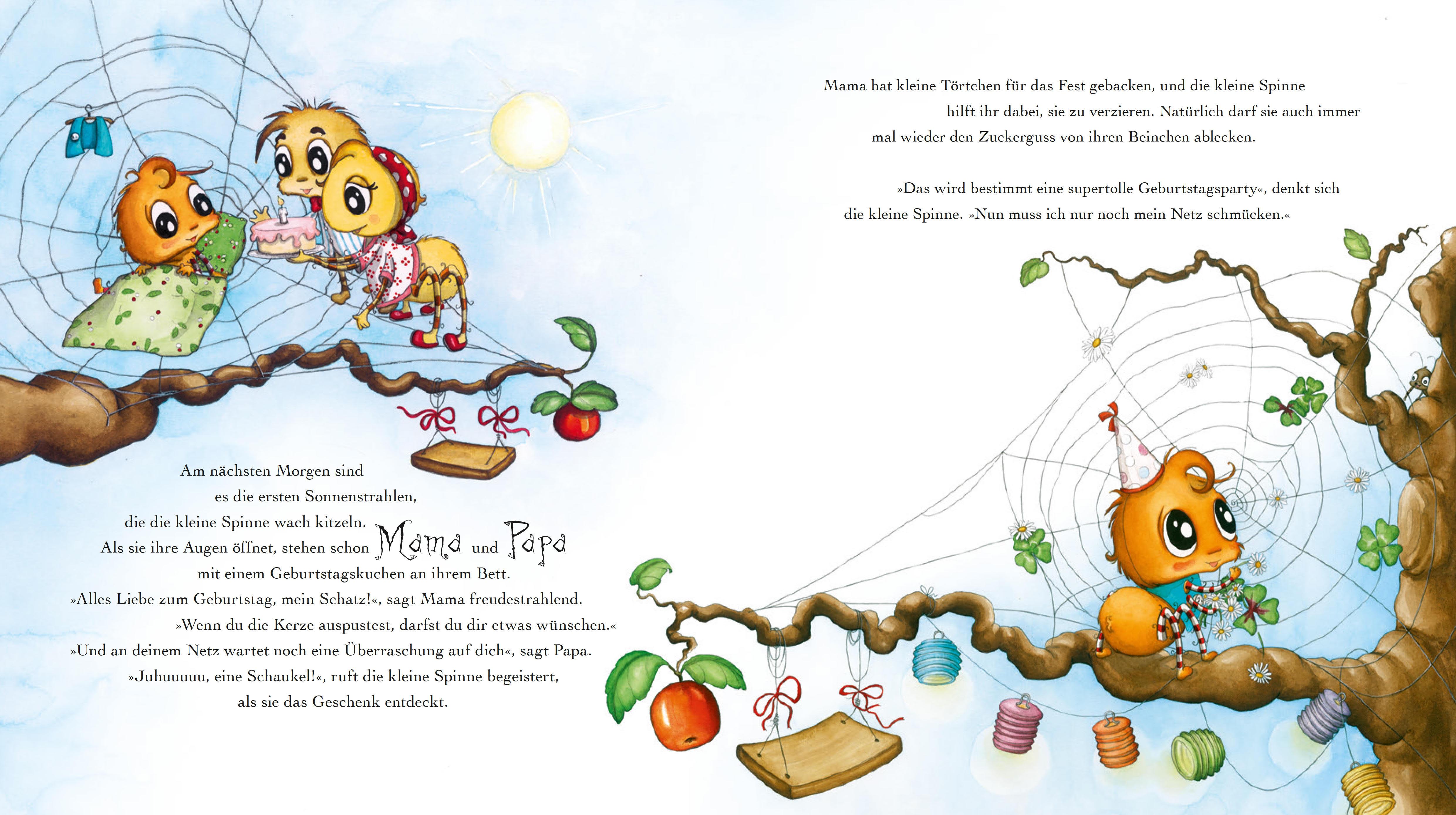Beispielinhalt (Bild) Die kleine Spinne Widerlich 02 - Der Geburtstagsbesuch