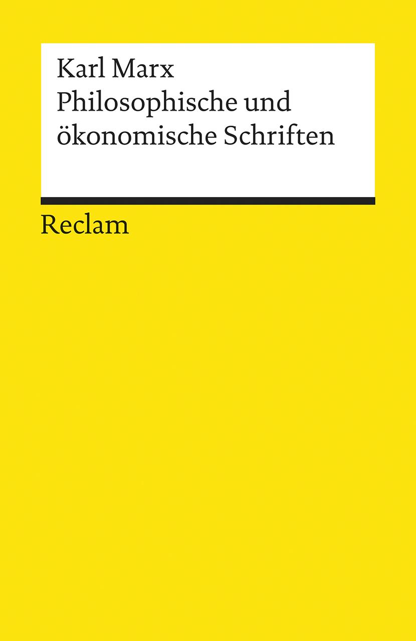 Vorderes Coverbild Philosophische und ökonomische Schriften