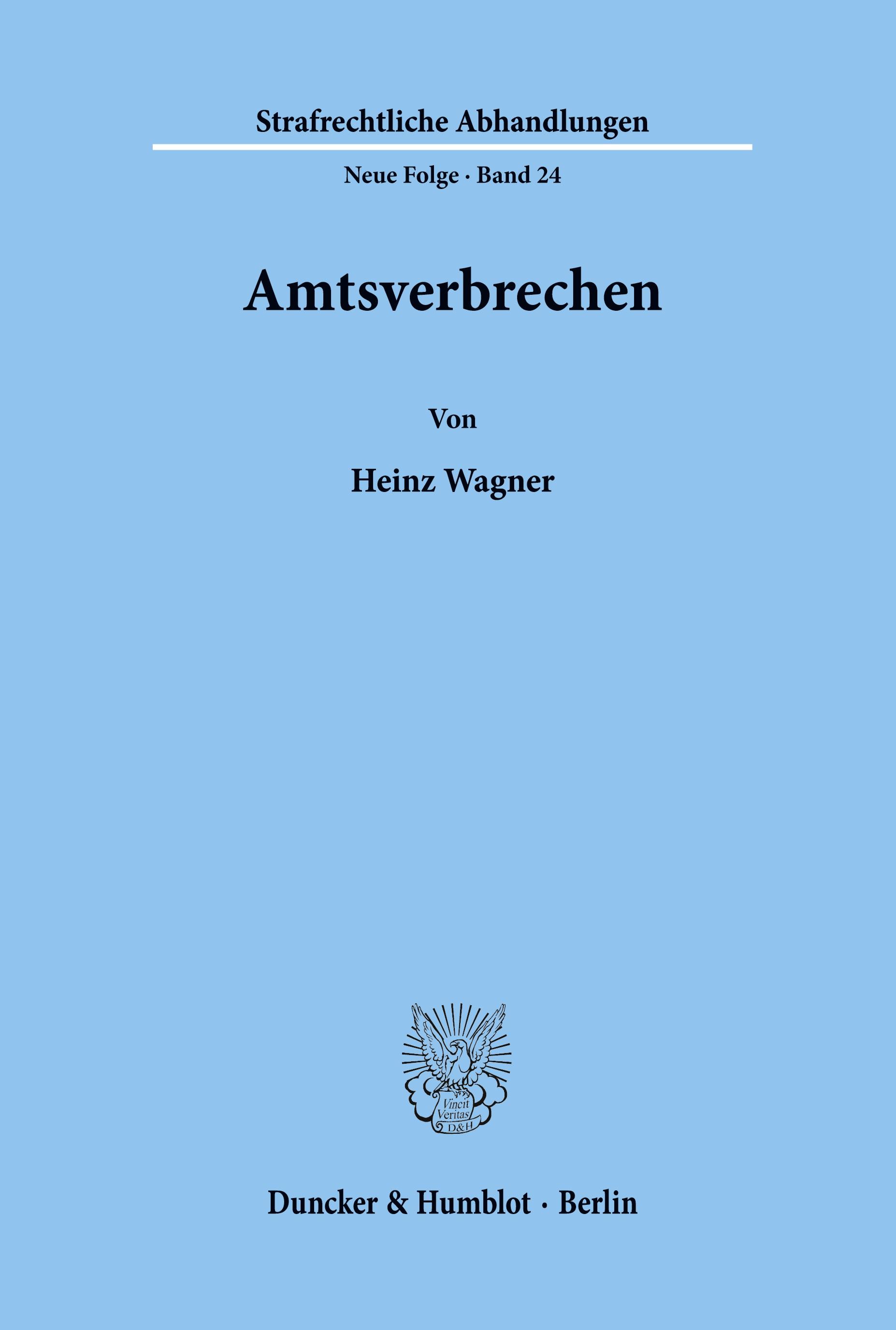Vorderes Coverbild Amtsverbrechen.