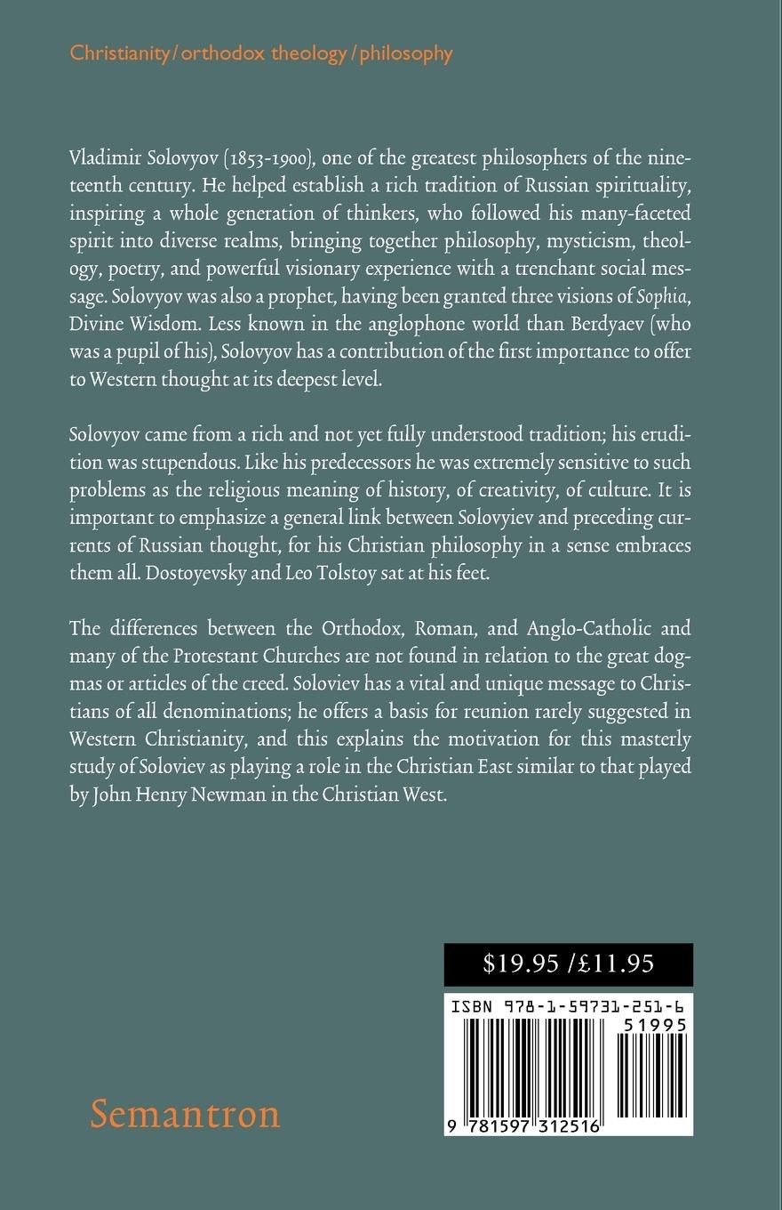 Rückseitencover Vladimir Soloviev