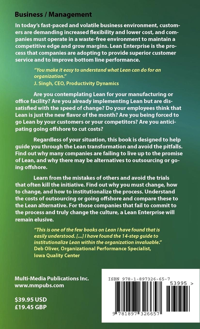 Rückseitencover The Elusive Lean Enterprise (2nd Edition)