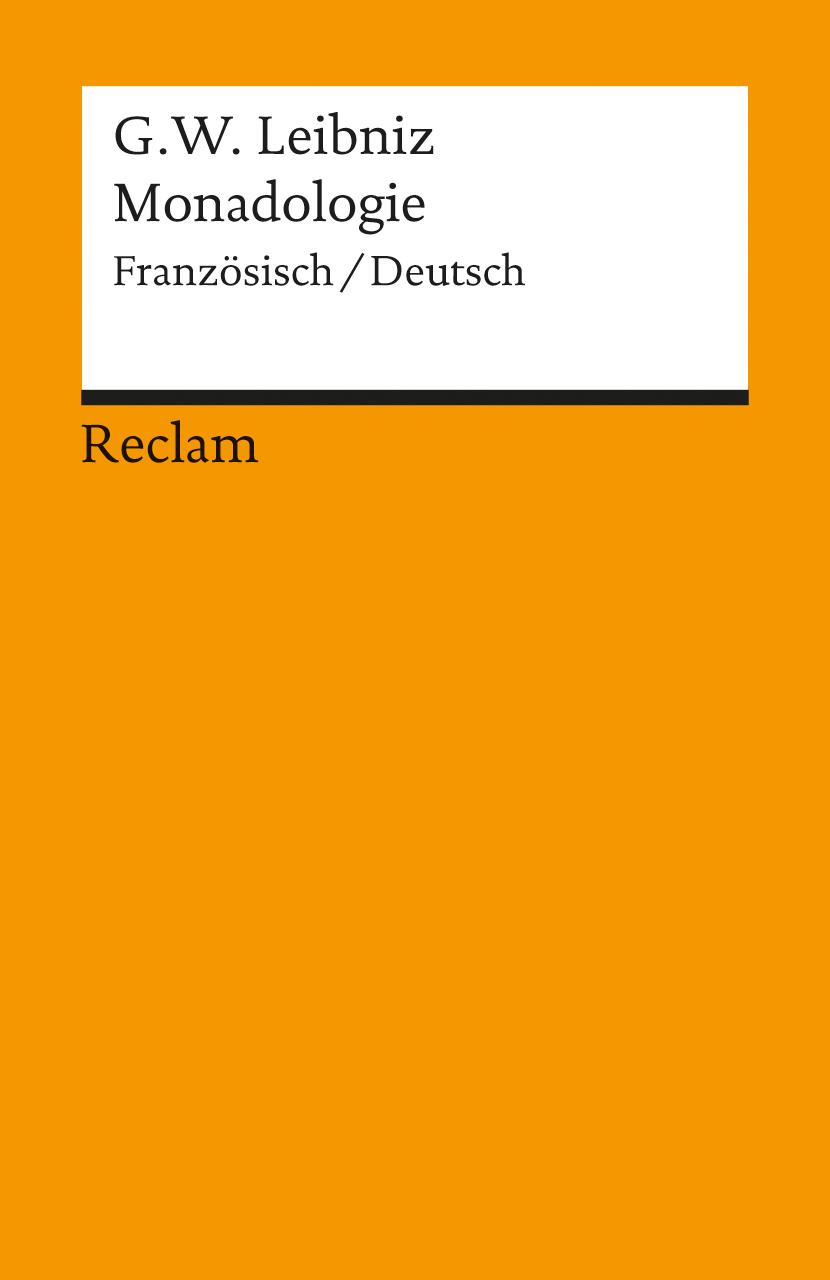 Vorderes Coverbild Monadologie