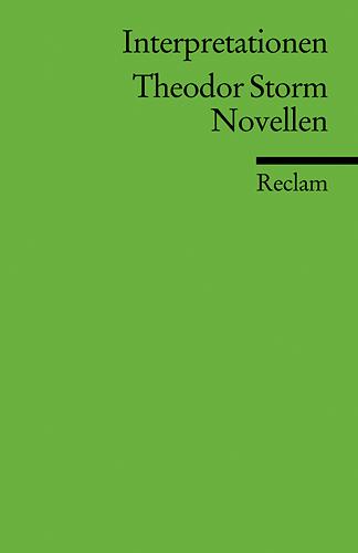 Vorderes Coverbild Interpretationen: Theodor Storm. Novellen