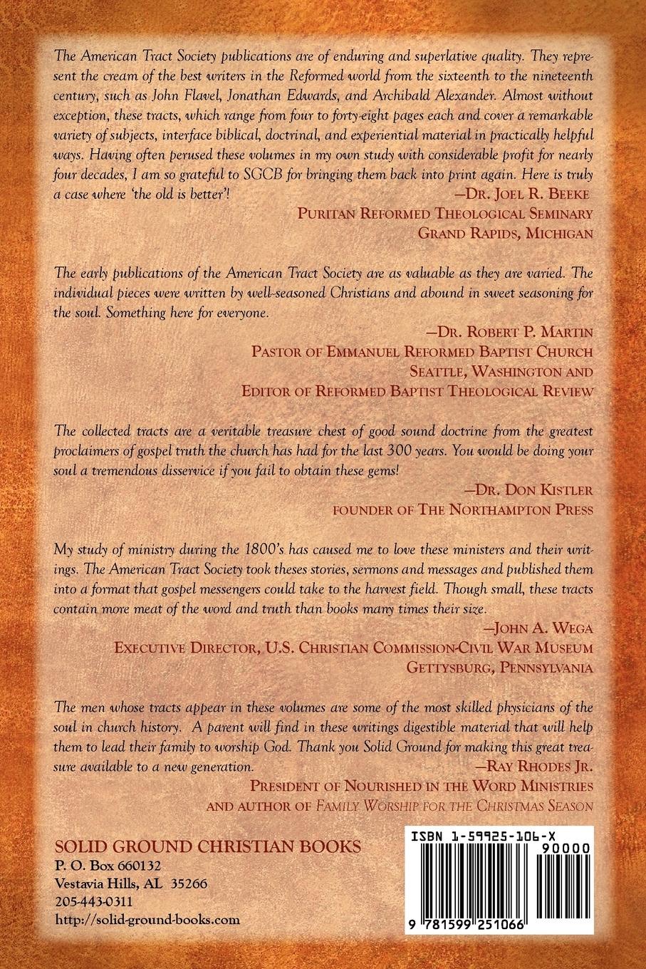 Rückseitencover The Publications of the American Tract Society