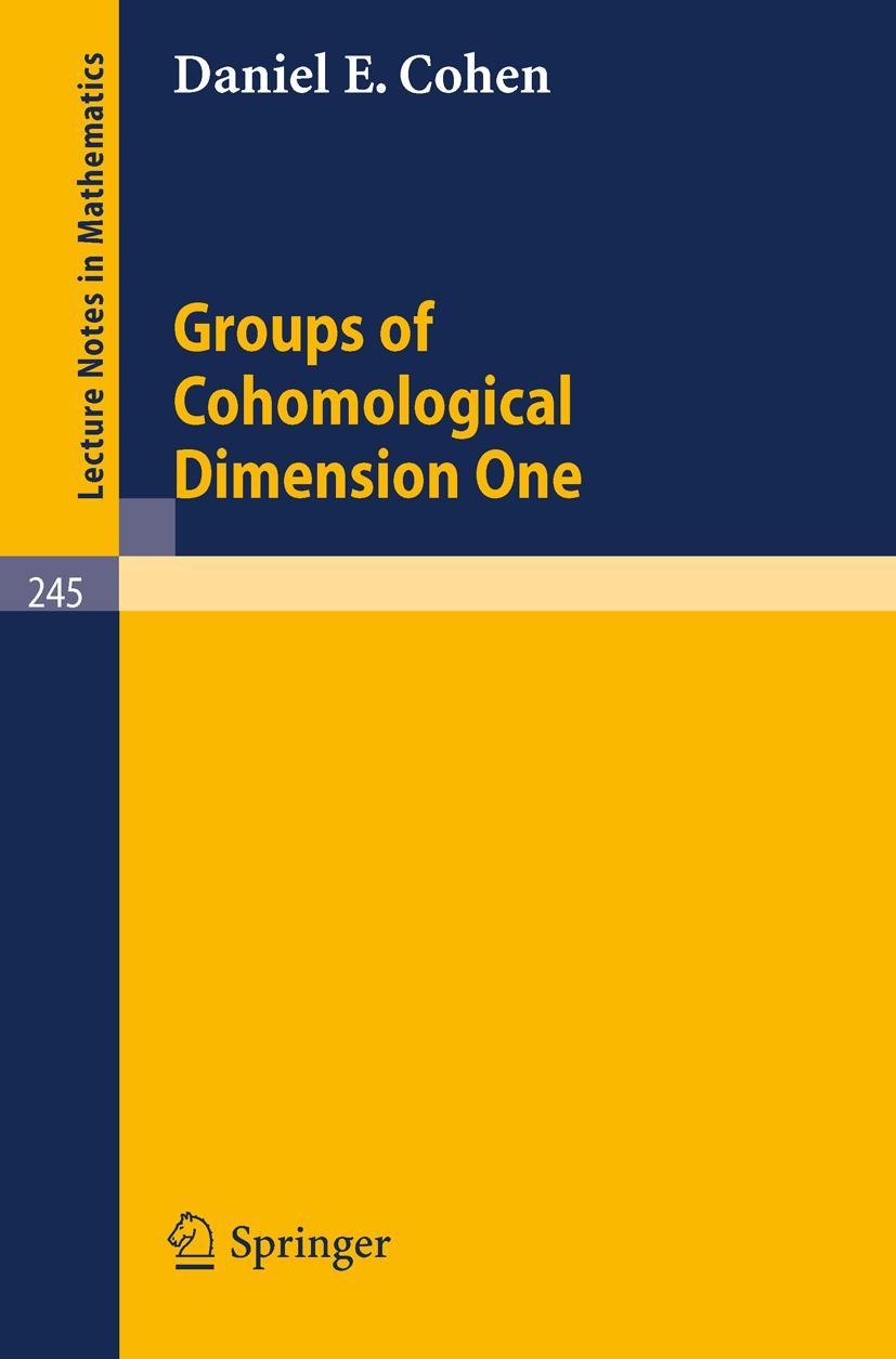 Vorderes Coverbild Groups of Cohomological Dimension One