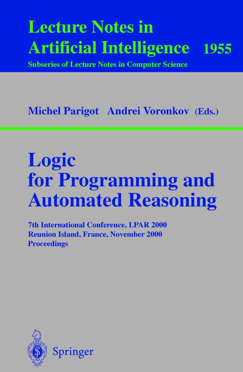 Vorderes Coverbild Logic for Programming and Automated Reasoning