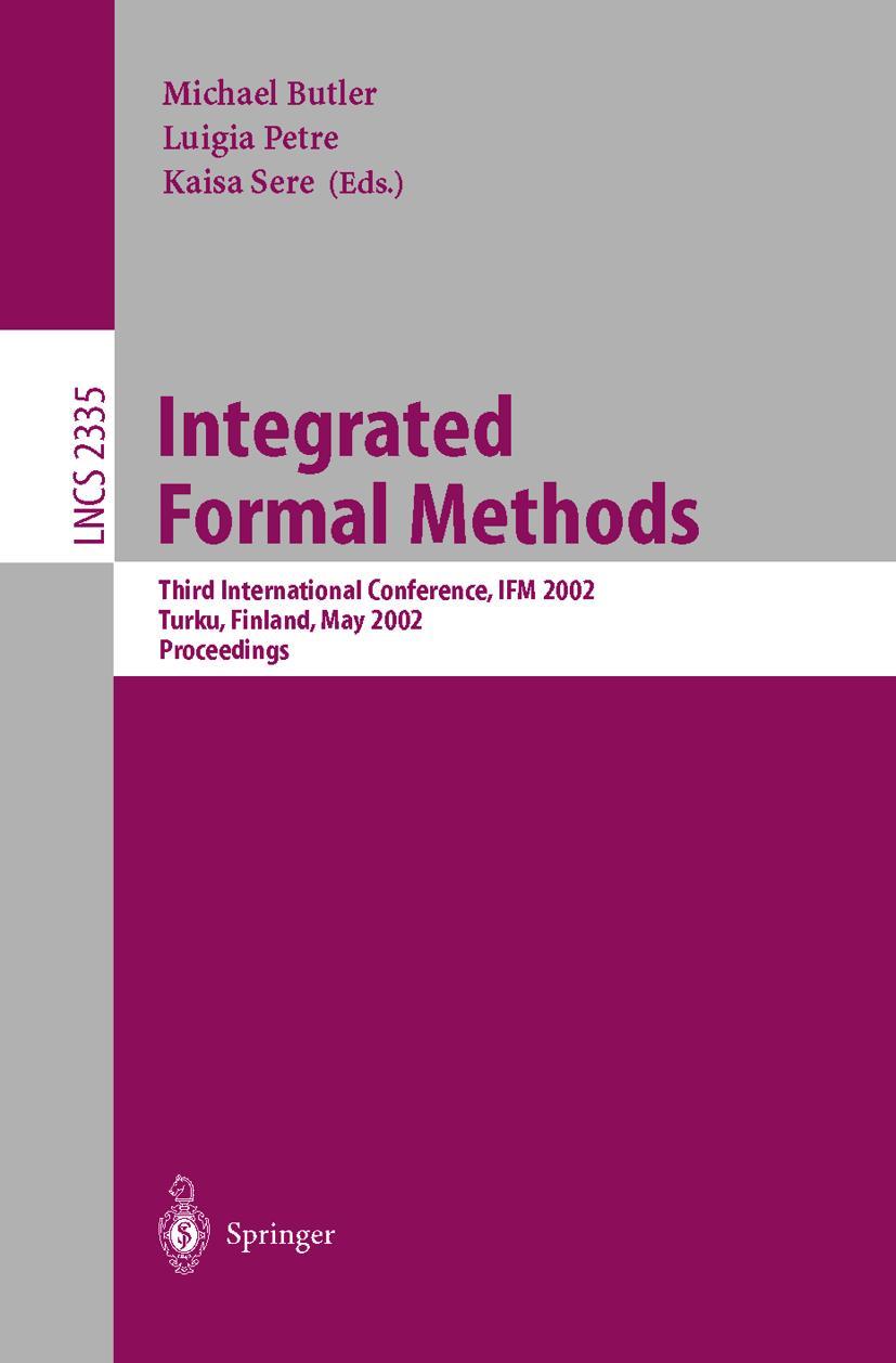 Vorderes Coverbild Integrated Formal Methods