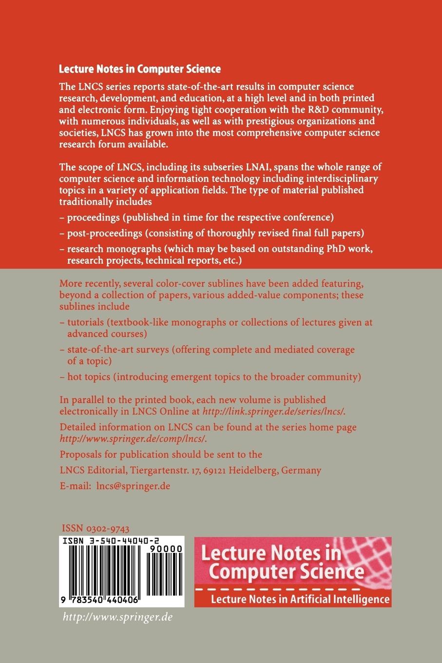 Rückseitencover Mathematical Foundations of Computer Science 2002