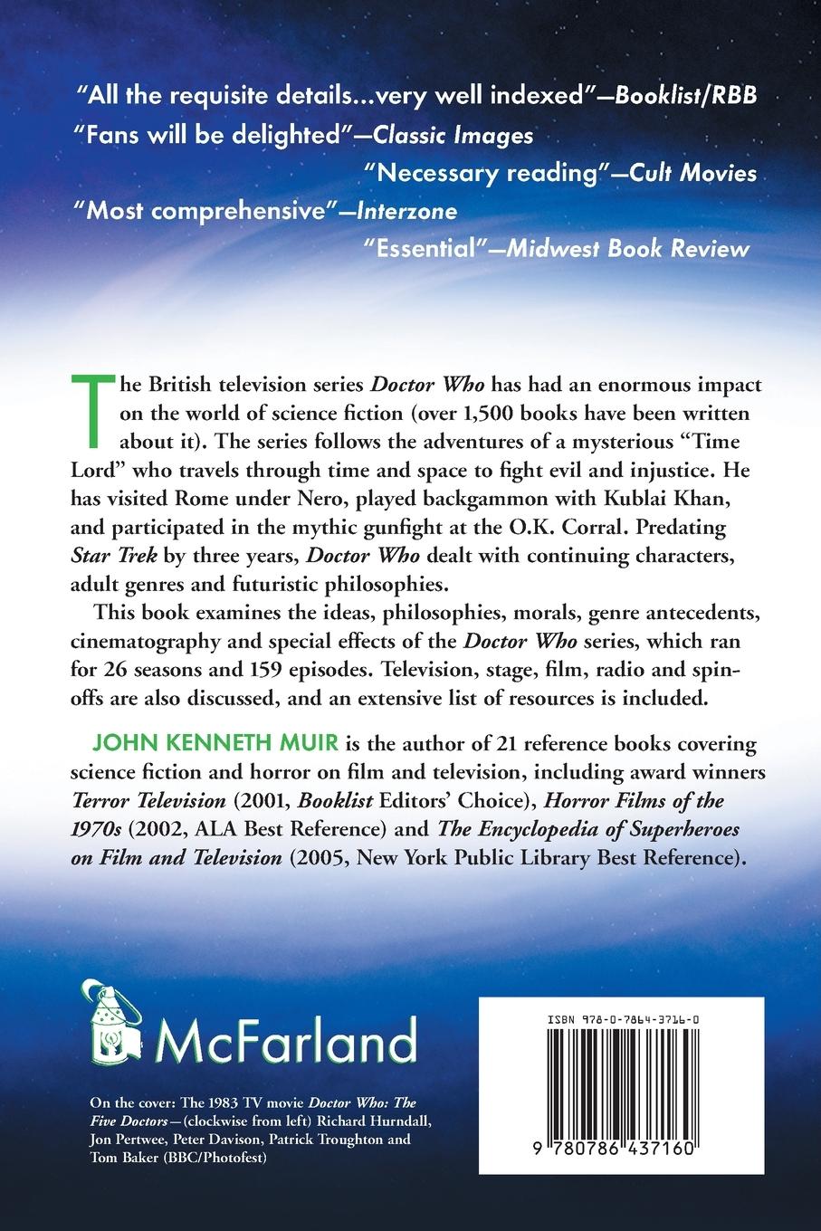 Rückseitencover A Critical History of Doctor Who on Television