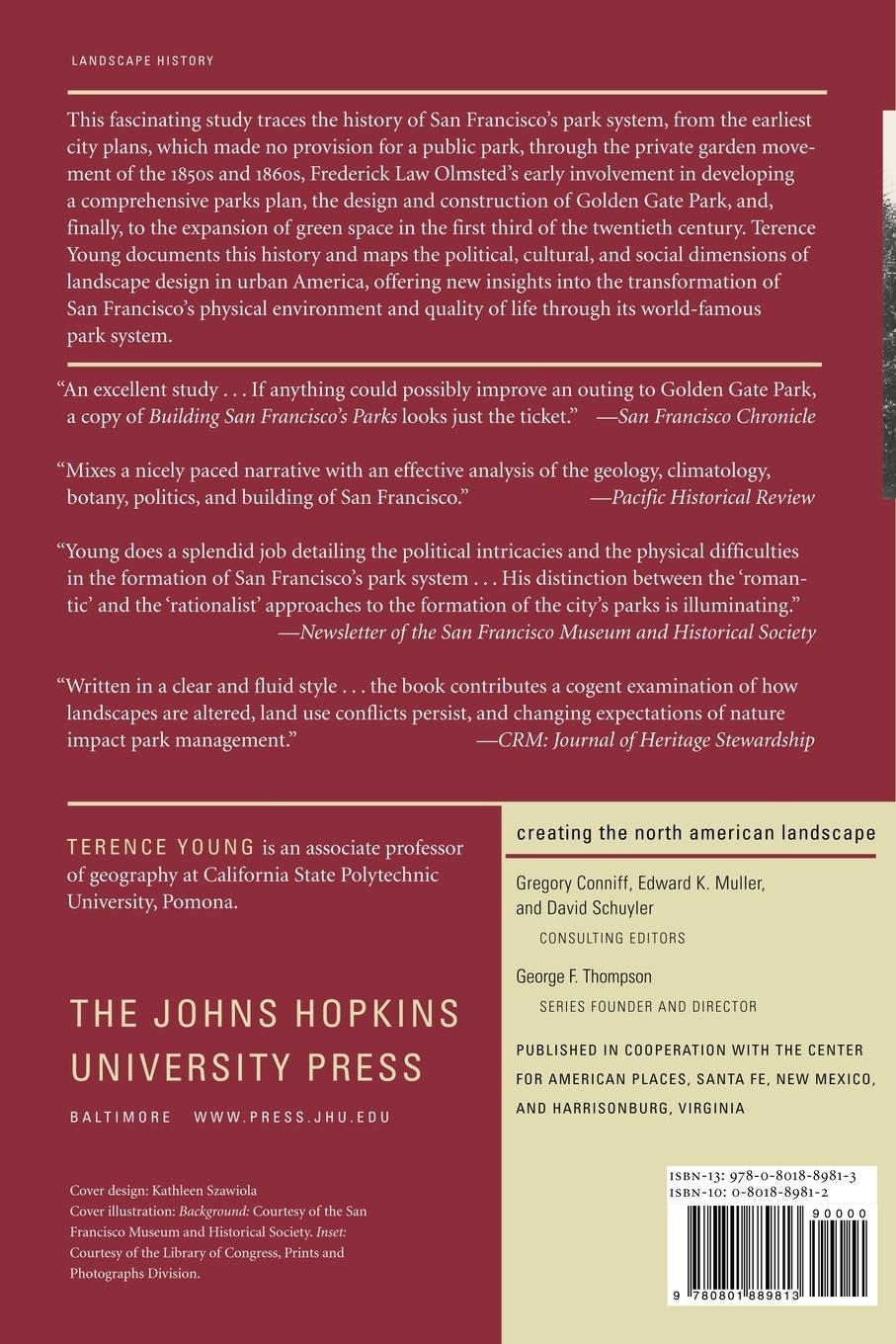 Rückseitencover Building San Francisco's Parks, 1850-1930