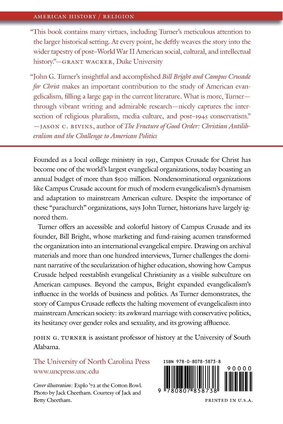 Rückseitencover Bill Bright and Campus Crusade for Christ